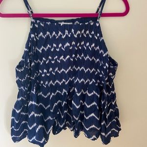 Lucky Brand Yolk Neck Halter Top